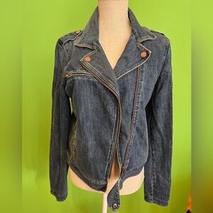 GAP Dark Blue Jean Jacket with Copper Accents